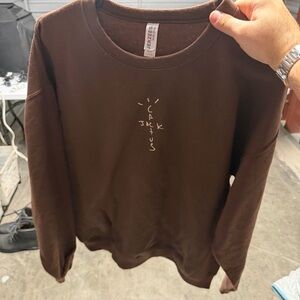 Travis Scott Cactus Jack Dark Brown Graphic Sweatshirt